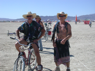 Marc and Tom, Burning Man photo