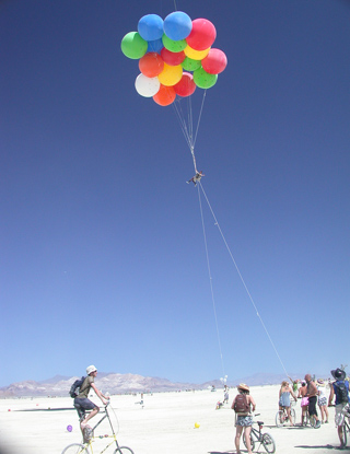 Balloon Ride, Burning Man photo