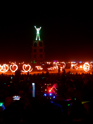 Fire Dancers, Burning Man photo