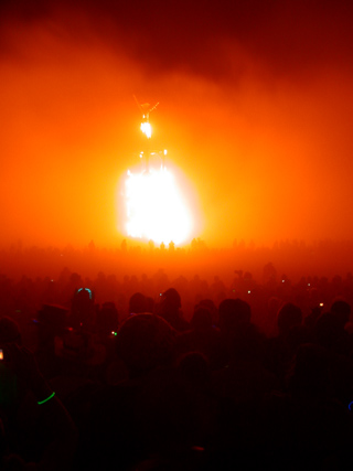 The Man Explodes, Burning Man photo