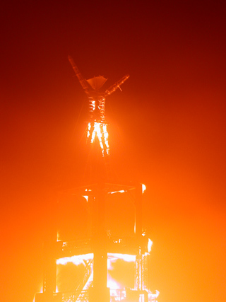 The Man on Fire, Burning Man photo