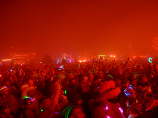 Crowd at the Burn, Burning Man photo