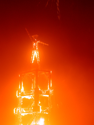 The Man on Fire, Burning Man photo