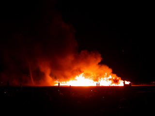 Temple Burn, Burning Man photo