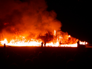 Temple Burn, Burning Man photo