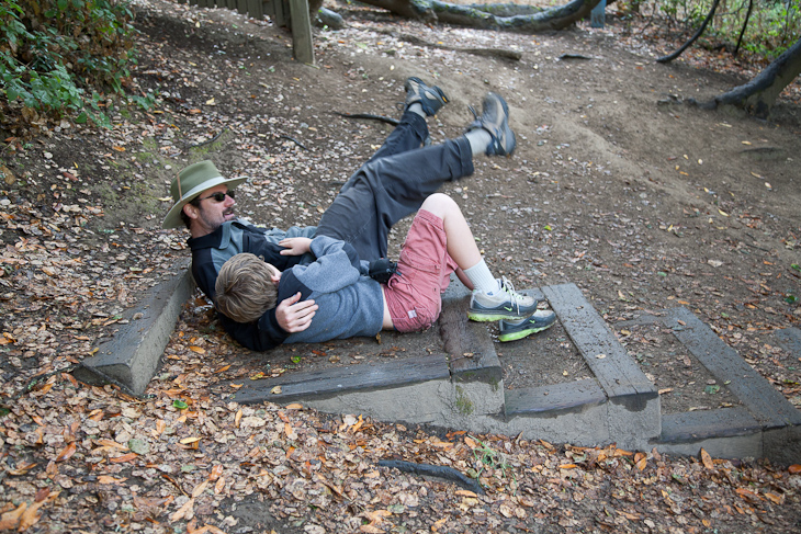 Mil and Gil on the Fault, Camping with Gil and Milo photo