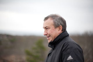 Buck atop Scargo Tower, Cape Cod photo