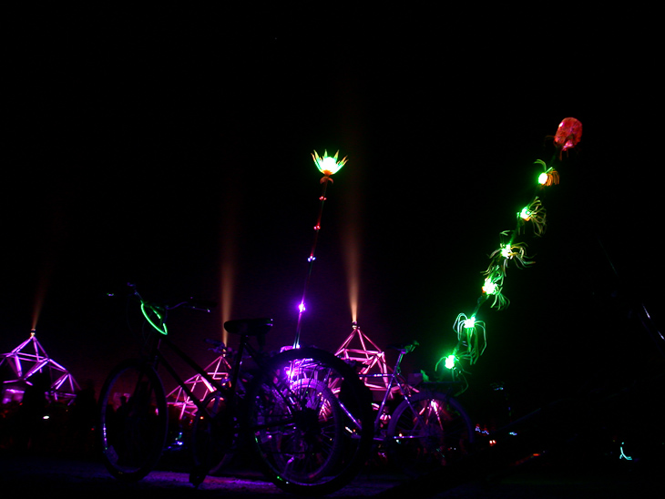 Bikes at Disorient, Burning Man photo