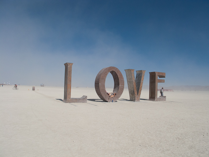LOVE, Burning Man photo