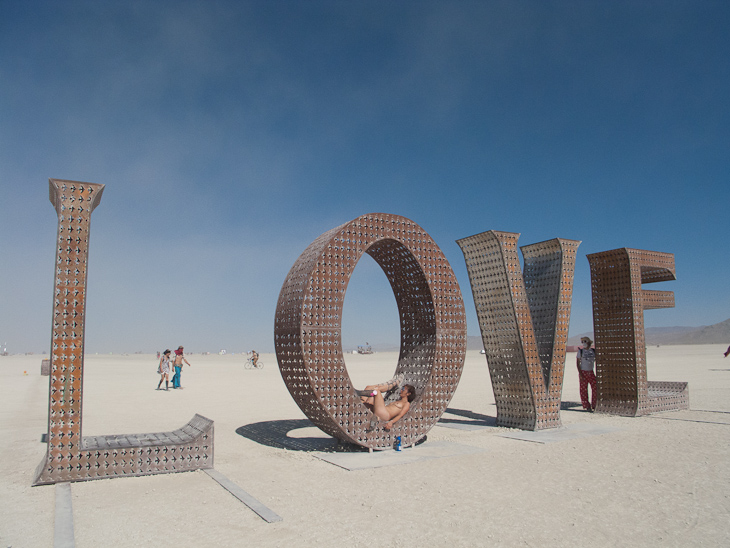 LOVE, Burning Man photo