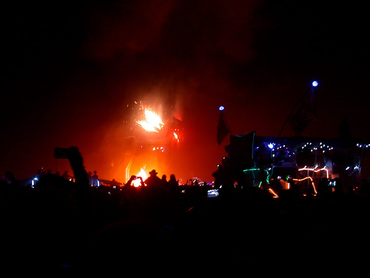 The Trojan Horse Ignites, Burning Man photo