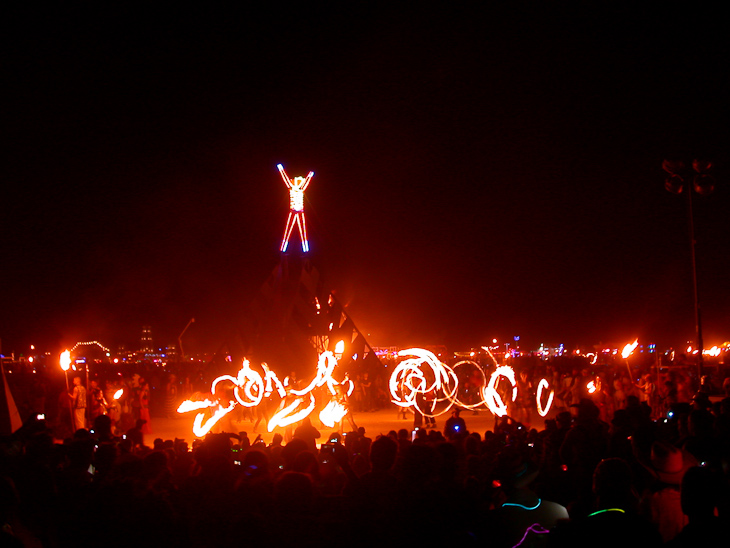 Fire Dancers, Burning Man photo