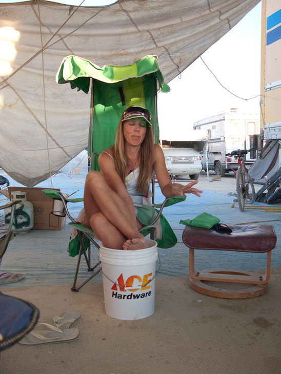 Foot Bath, Burning Man photo