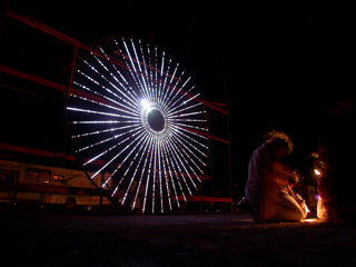 Light Pinwheel, Burning Man photo