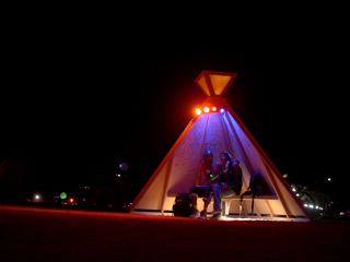 Chill Hut by the Man, Burning Man photo