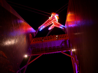 The Man Walking, Burning Man photo