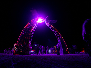 Nighttime on the Playa, Burning Man photo