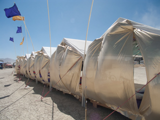 Silver Tents, Burning Man photo