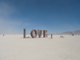 LOVE, Burning Man photo