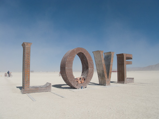 LOVE, Burning Man photo