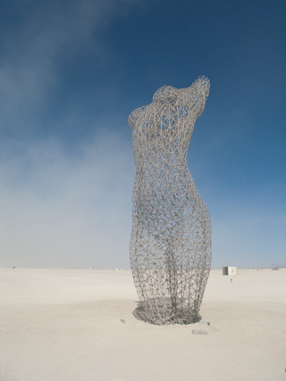 Giant Mesh Statue, Burning Man photo