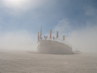 Sinking Ship, Burning Man photo
