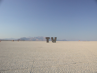 T.V., Burning Man photo