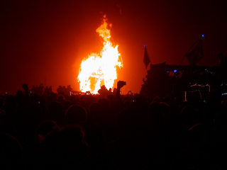The Trojan Horse Burns, Burning Man photo