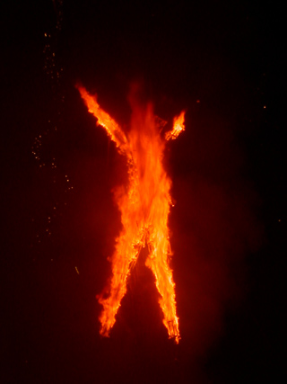 The Man on Fire, Burning Man photo