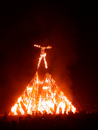 The Man on Fire, Burning Man photo