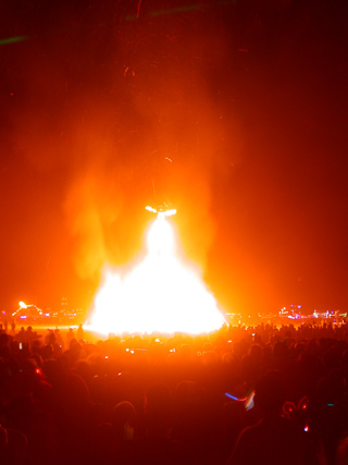 The Man on Fire, Burning Man photo