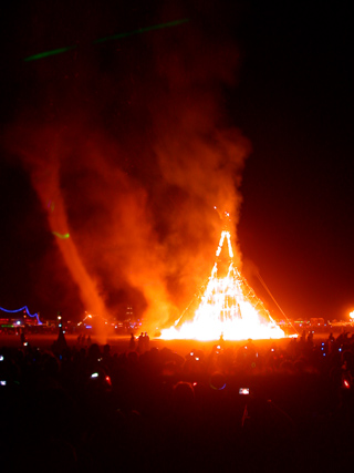 Dust Devils at the Burn, Burning Man photo