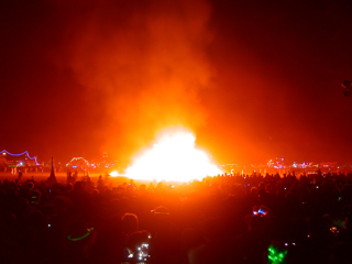 Bonfire, Burning Man photo