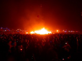 Crowd Pushing Forward, Burning Man photo
