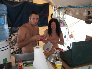 Ben and Nachelle, Burning Man photo