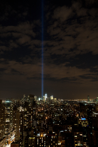 Twin Beams, Tribute in Light photo