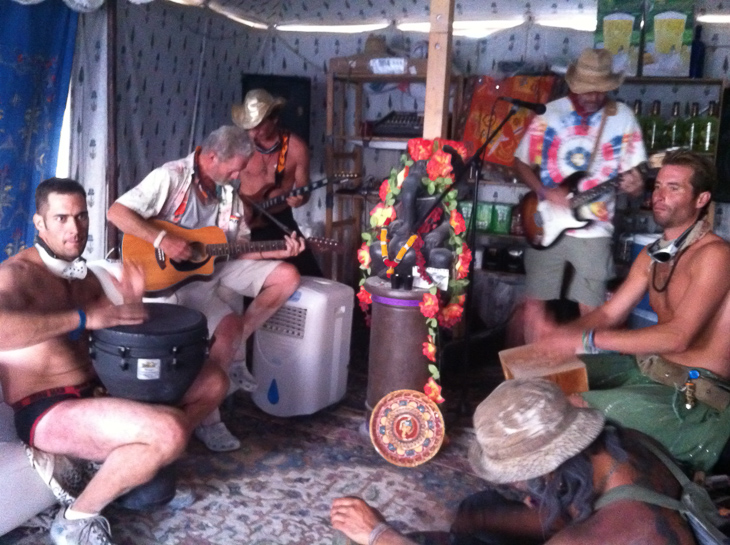 Jam Session in the Ganesh Tent, Ganesh Camp photo