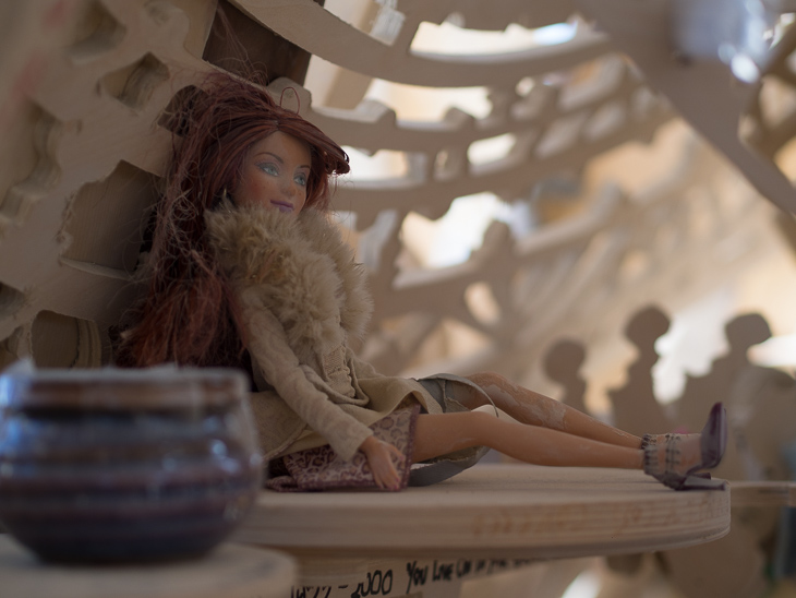Sitting Doll, Burning Man photo