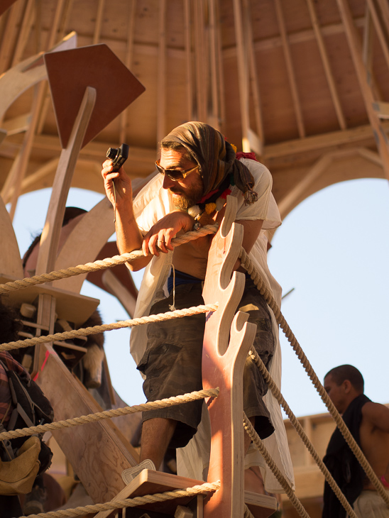 Catching the Golden Light, Burning Man photo