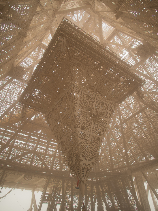 Temple in a Dust Storm, Burning Man photo