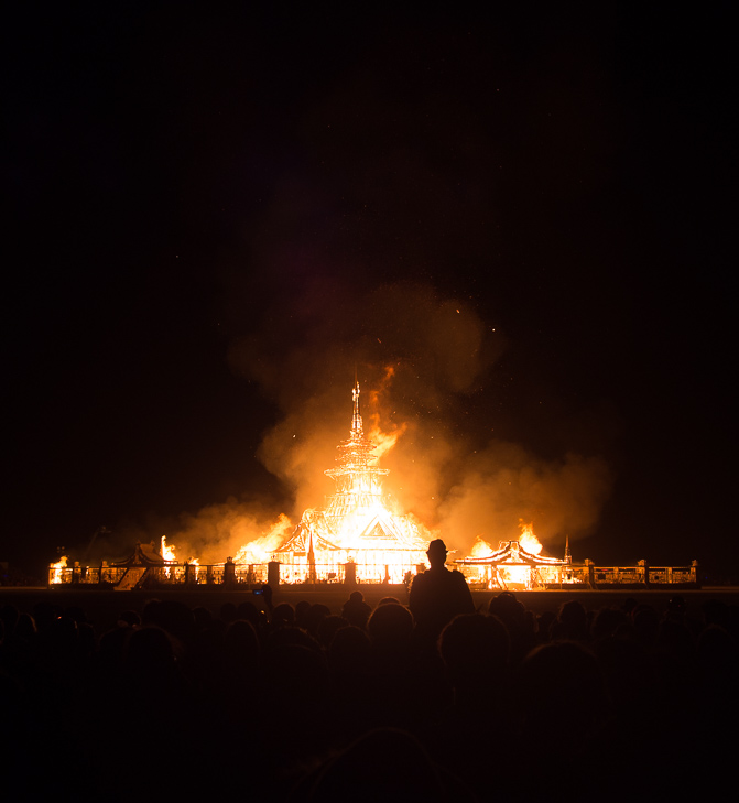 Temple Burn, Burning Man photo