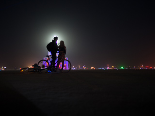 Bikers at the Man, Burning Man photo