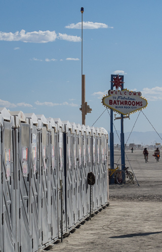 Welcome to Fabulous Bathrooms, Burning Man photo