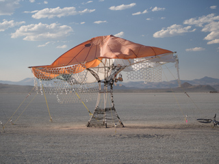 Pots and Pans Wind Chime, Burning Man photo