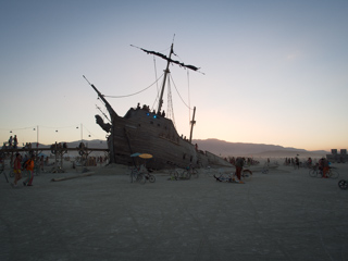 Shipwreck at the Pier, Burning Man photo