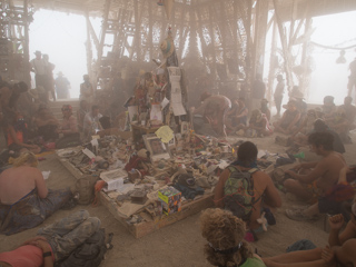 Temple in a Dust Storm, Burning Man photo