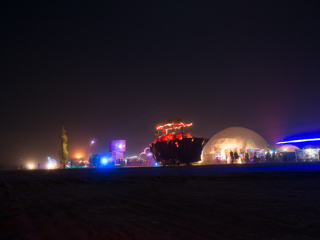 Playa at Night, Burning Man photo
