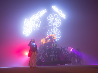 Flower Power Art Car, Burning Man photo