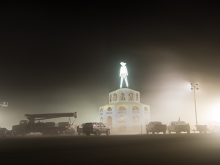 The Man in a Dust Storm, Burning Man photo