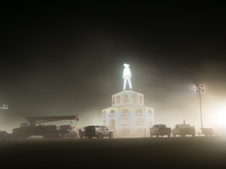 The Man in a Dust Storm, Burning Man photo
